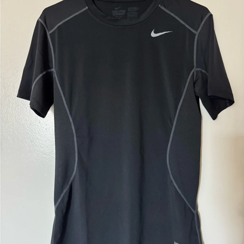 Nike Pro Dri-FIT and Combat Shirt Collection - Gray and Black - Picture 11 of 12